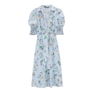 Zara Blue Floral Midi Dress size S